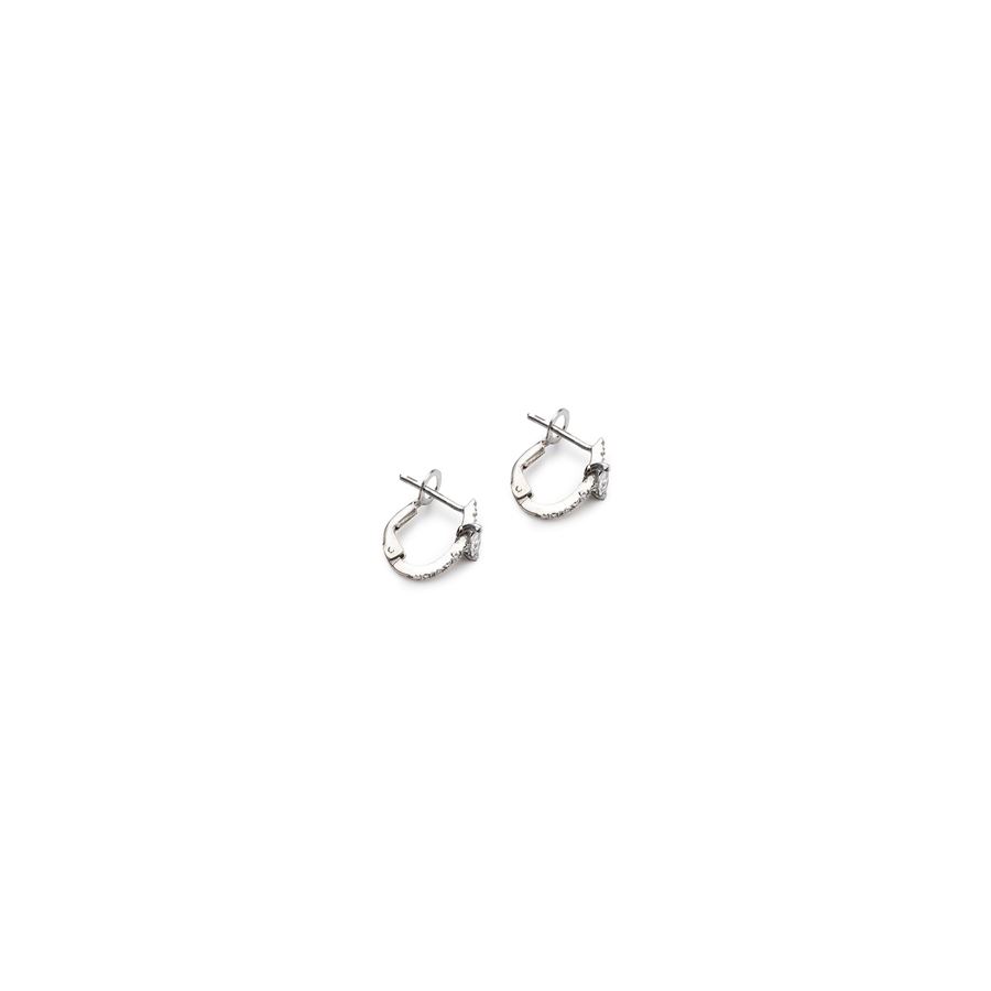Small hoop earrings with navette BALANCE | OR OVAL XSAU18B MRQ PV CT 0,18+0,11